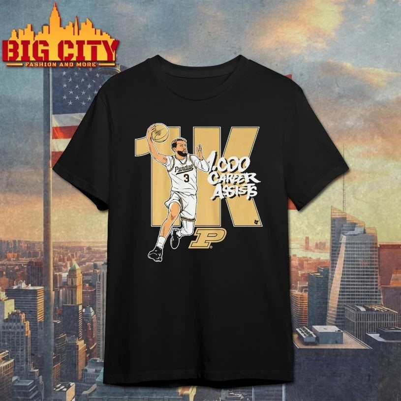 Braden Smith 1,000 Assists Purdue Boilermakers men's - Adult & Kids T-Shirts, Sweatshirts & Hoodies apparel design preview 1