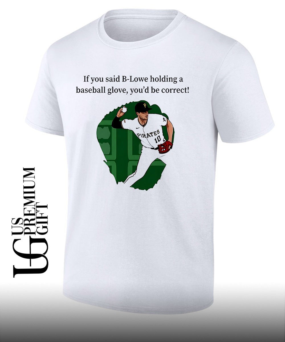 Brandon Lowe holding a baseball glove correct - Adult & Kids T-Shirts, Sweatshirts & Hoodies apparel design preview 1