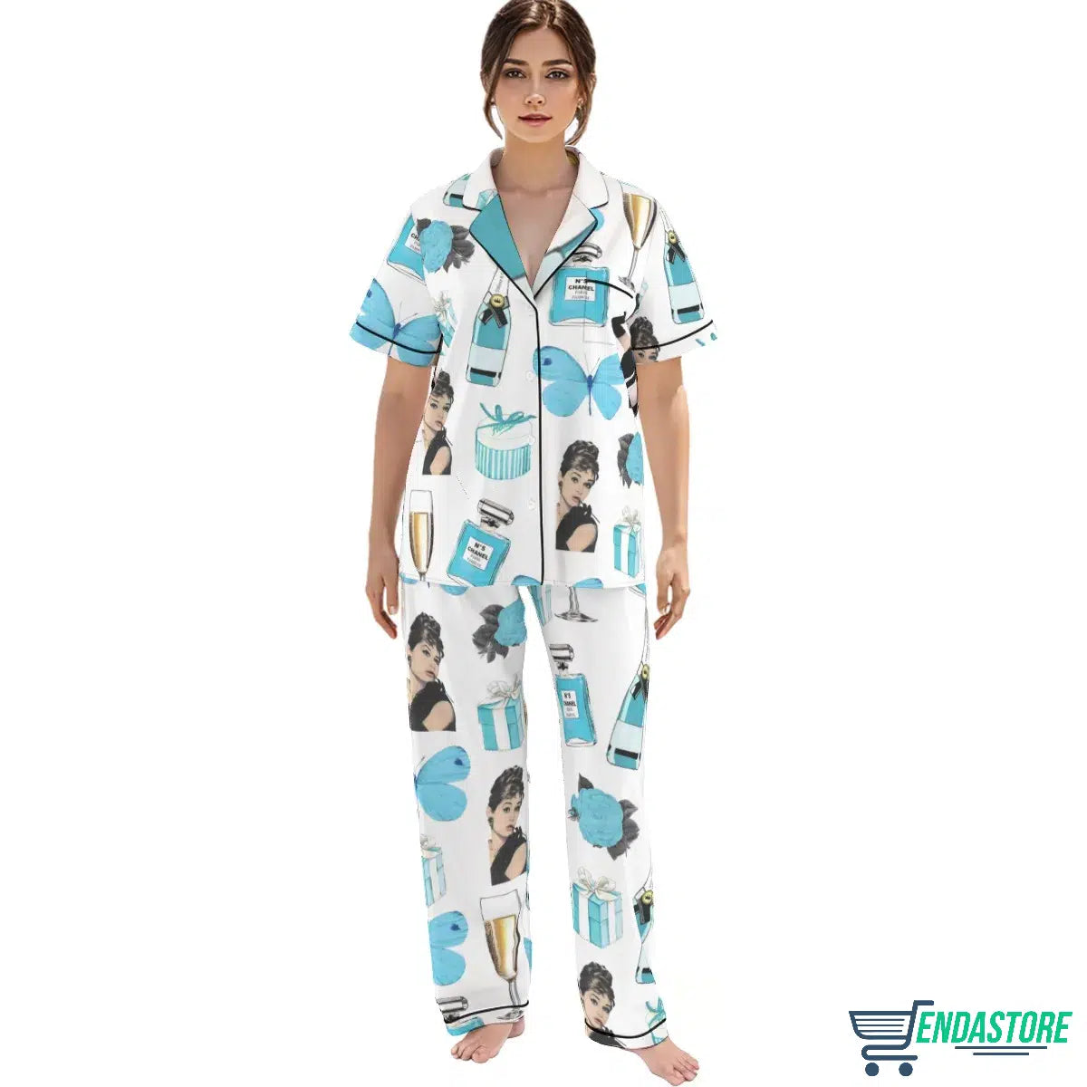Breakfast At Tiffany’s Pajama Set long 3D Sweater - Gift Idea product image 2