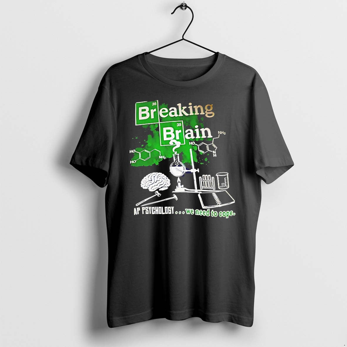 Breaking Brain Ap Psychology We Need To Cope Sweater - Adult & Kids T-Shirts, Sweatshirts & Hoodies apparel design preview 1