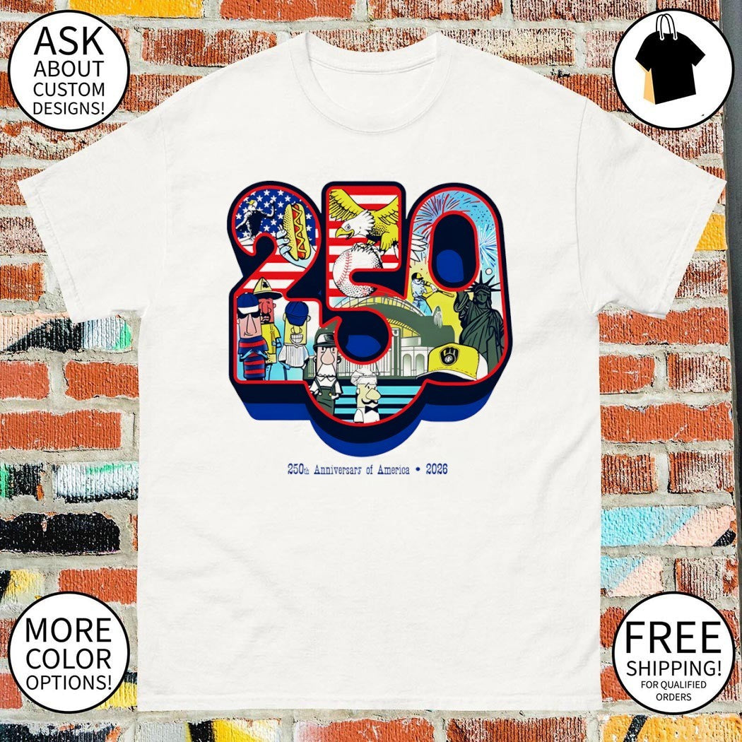 Brewers 250th Anniversary of America 2026 4th July - Adult & Kids T-Shirts, Sweatshirts & Hoodies apparel design preview 1