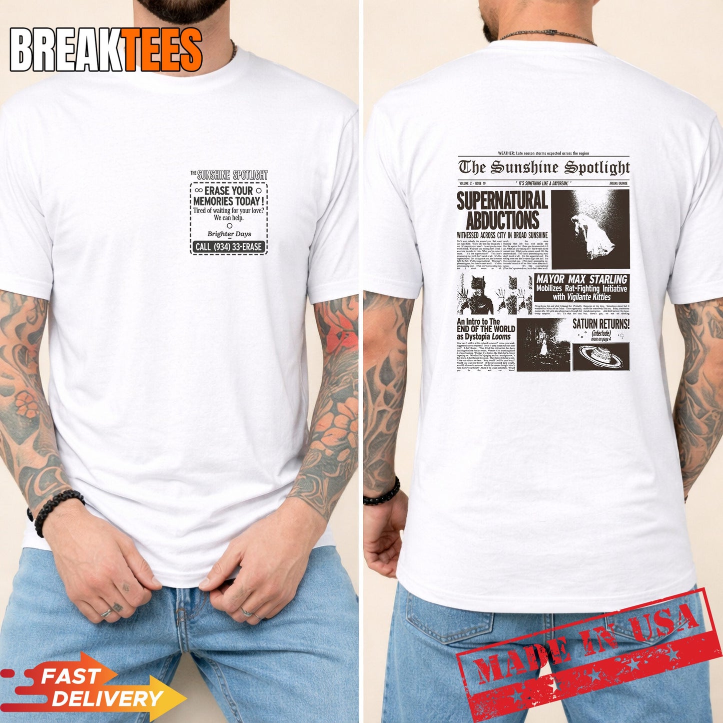 Brighter Days Sunshine Spotlight Graphic - Adult & Kids T-Shirts, Sweatshirts & Hoodies apparel design preview 1