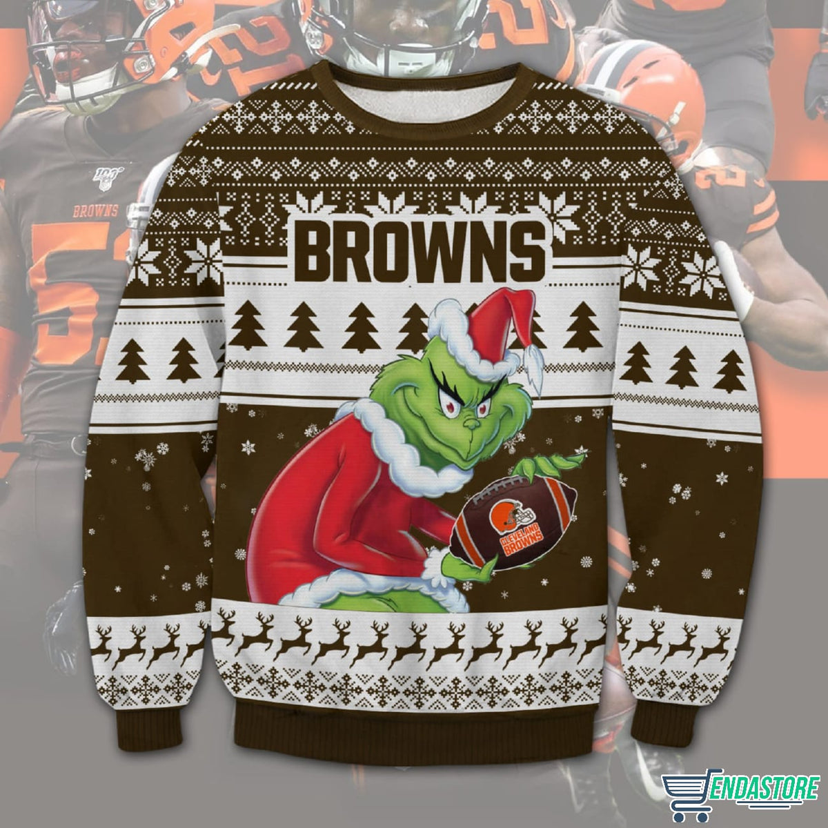 Browns Grnch 3D Christmas Sweater - Holiday Gift product image