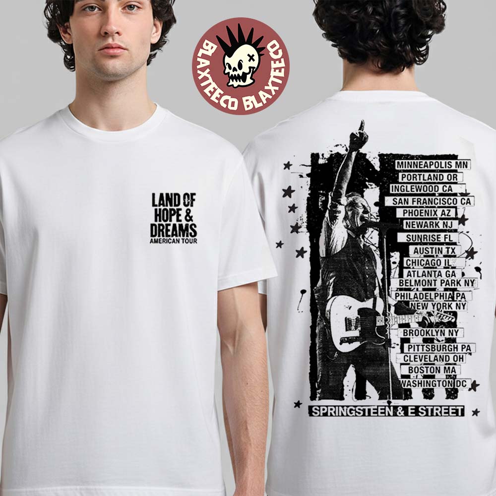 Bruce Springsteen And E Street Land Of Hope Dreams - Adult & Kids T-Shirts, Sweatshirts & Hoodies apparel design preview 1