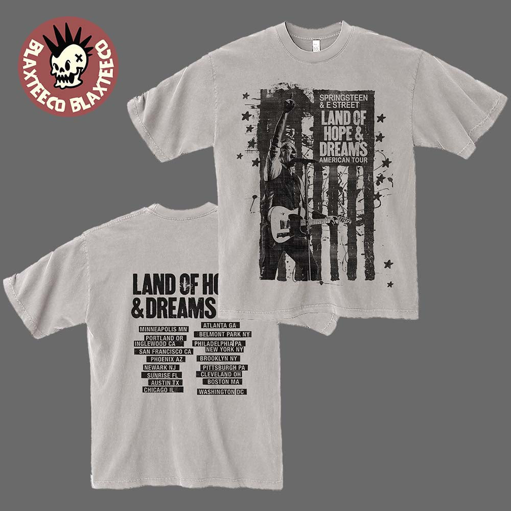 Bruce Springsteen Land Of Hope And Dreams American - Adult & Kids T-Shirts, Sweatshirts & Hoodies apparel design preview 1