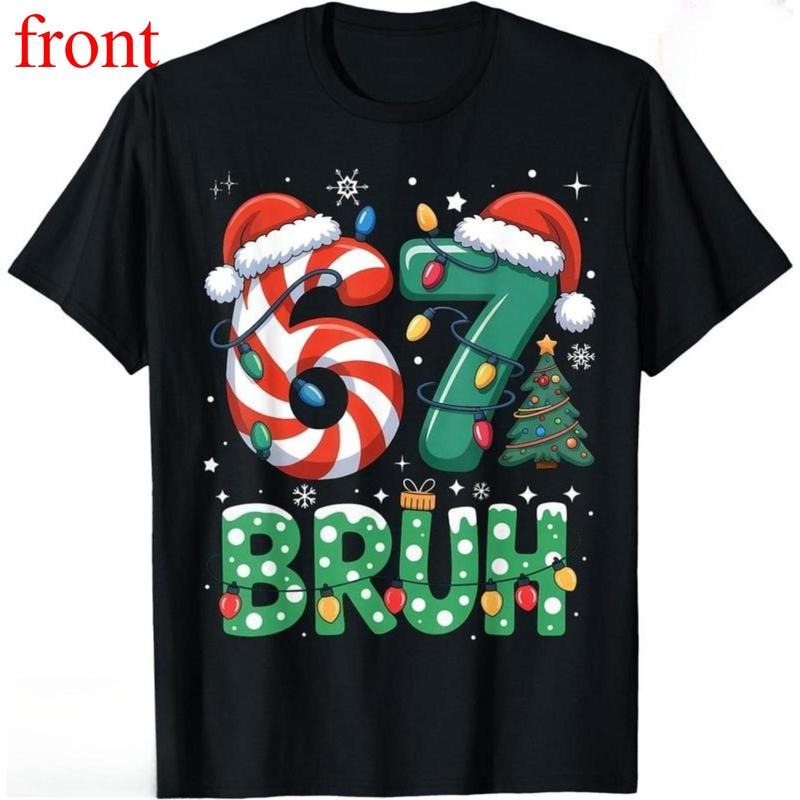 Bruh 67 Six Seven 6 7 Meme Funny - Adult & Kids T-Shirts, Sweatshirts & Hoodies apparel design preview 1
