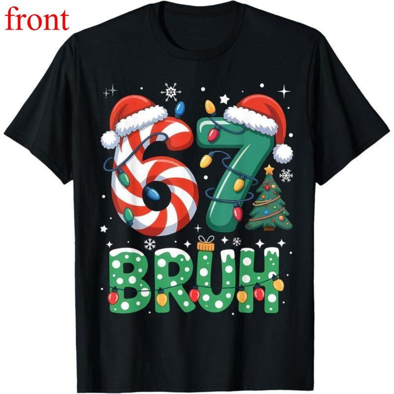 Bruh 67 Six Seven 6 7 Meme Funny - Adult & Kids T-Shirts, Sweatshirts & Hoodies apparel design preview 1