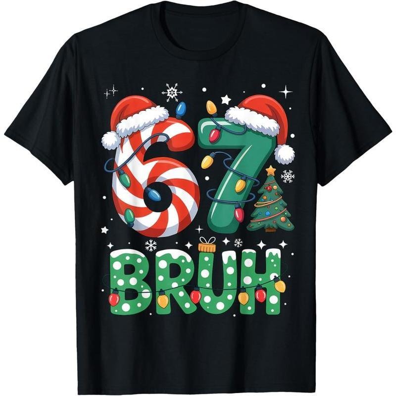 Bruh 67 Six Seven 6 7 Meme Funny - Adult & Kids T-Shirts, Sweatshirts & Hoodies apparel design preview 1