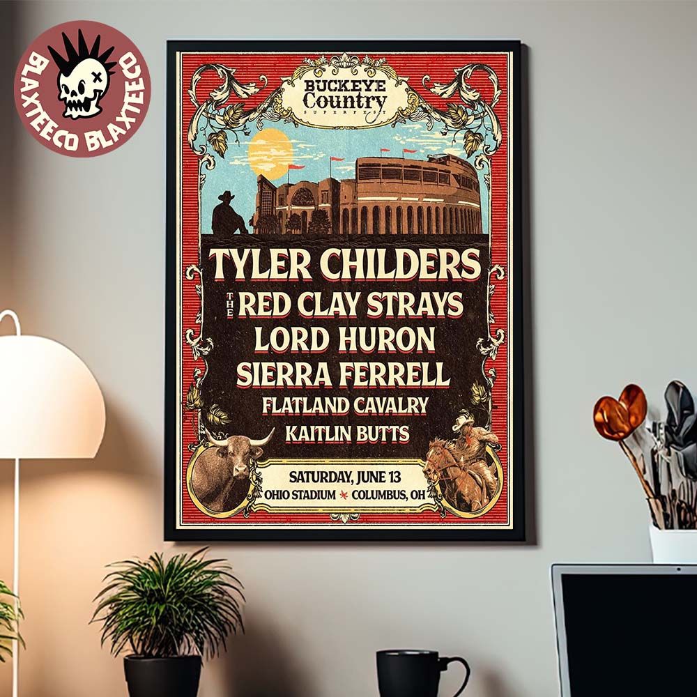 Buckeye Country Superfest 2026 Full Lineup In - Adult & Kids T-Shirts, Sweatshirts & Hoodies apparel design preview 1
