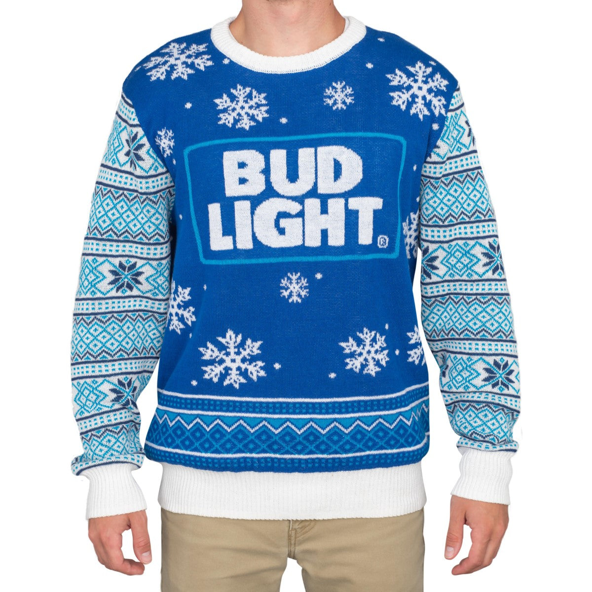 Bud Light Beer Logo Christmas Sweater - Holiday Gift product image