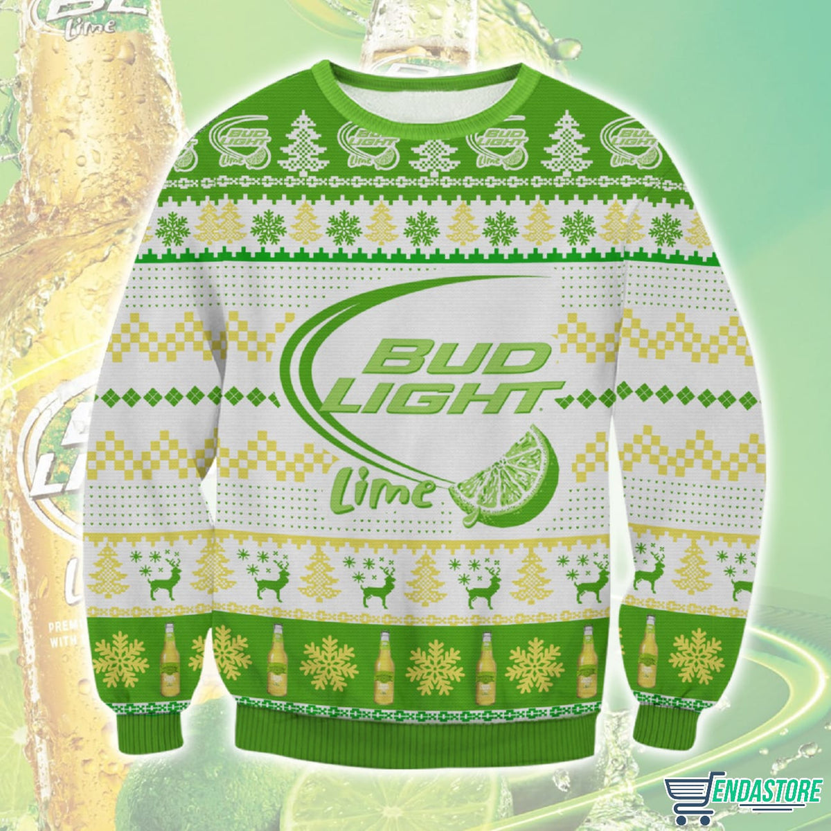 Bud Light Lime 3D Ugly Christmas Sweater - Holiday Gift product image