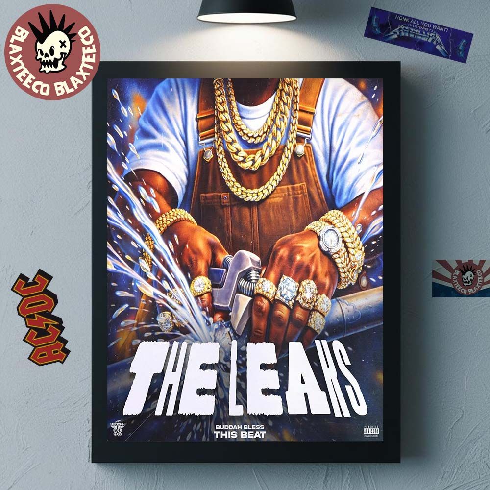 Buddah Bless The Leaks Mixtape Cover Art Home Decor - Adult & Kids T-Shirts, Sweatshirts & Hoodies apparel design preview 1