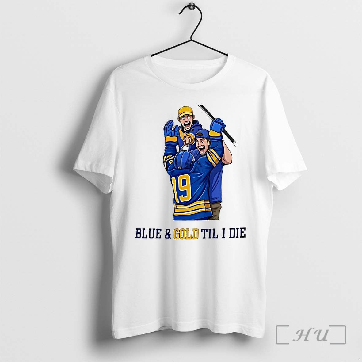 Buffalo Sabres Bule And Gold Til I Die Sweater Jpg - Adult & Kids T-Shirts, Sweatshirts & Hoodies apparel design preview 1