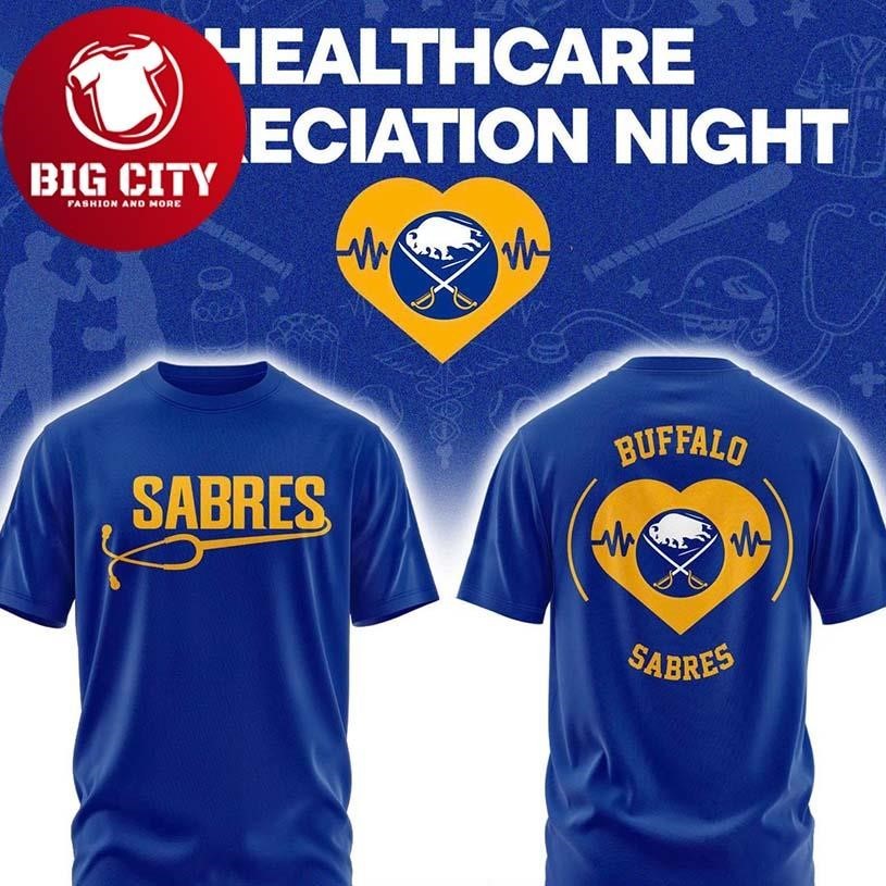 Buffalo Sabres Healthcare Appreciation Night 2026 NHL - Adult & Kids T-Shirts, Sweatshirts & Hoodies apparel design preview 1