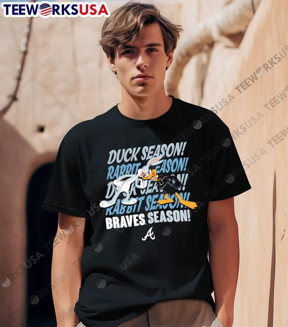 Bugs Bunny Daffy Duck Season Rabbit Braves Team - Adult & Kids T-Shirts, Sweatshirts & Hoodies apparel design preview 1