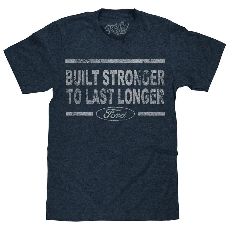 Built Stronger Ford Logo Navy - Adult & Kids T-Shirts, Sweatshirts & Hoodies apparel design preview 1