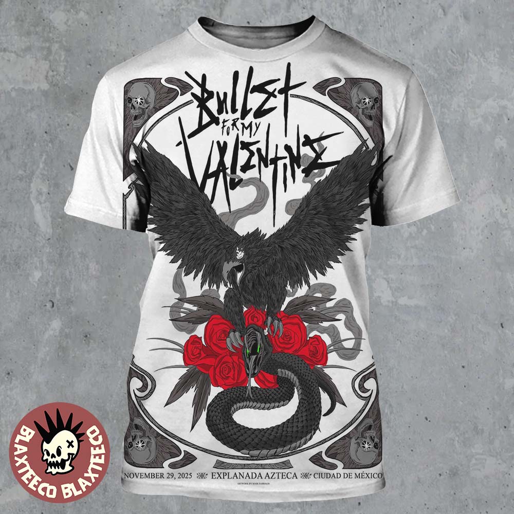 Bullet For My Valentine Ciudad De Mexico 2025 Event - Adult & Kids T-Shirts, Sweatshirts & Hoodies apparel design preview 1