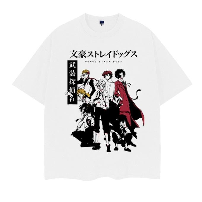 Bungou Stray Dogs "Armed Detective Agency" Vintage - Adult & Kids T-Shirts, Sweatshirts & Hoodies apparel design preview 1