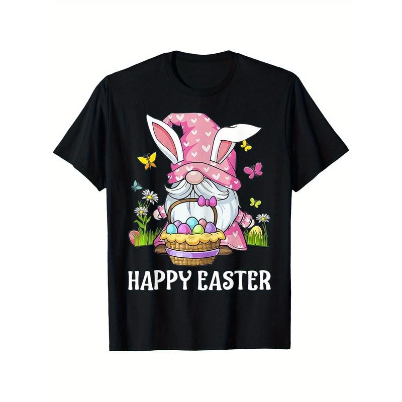 Bunny Gnome Hug Easter Eggs Suitable All Outdoor - Adult & Kids T-Shirts, Sweatshirts & Hoodies apparel design preview 1