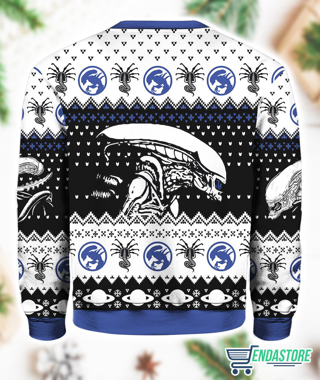 Alien Movie Xenomorph 3D Ugly Christmas Sweater - Holiday Gift product image 3