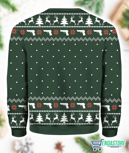All I Want For Christmas Is Another Gun 3D Ugly Christmas Sweater - Holiday Gift product image 2