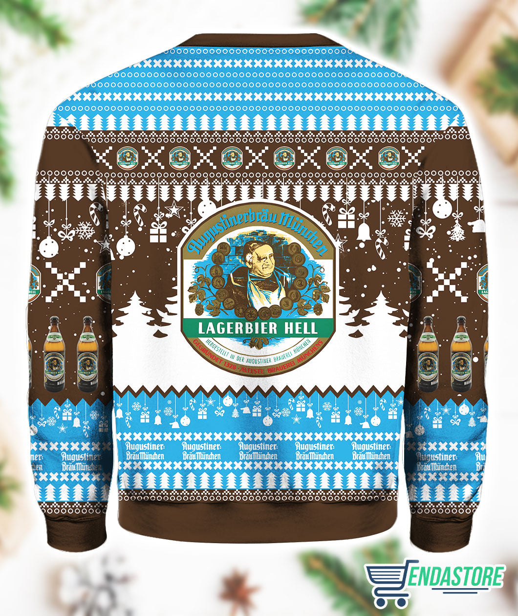 Augustiner Brau German Beer 3D Ugly Christmas Sweater - Gift Idea product image 3