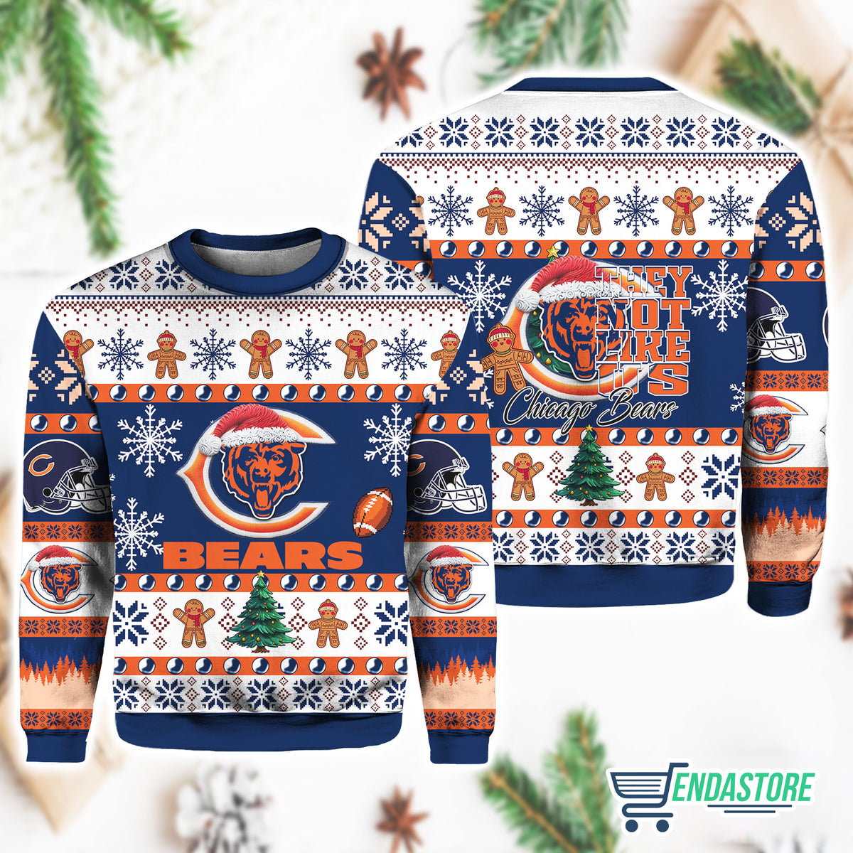 Bear They Not Like Us 3D Ugly Christmas Sweater - Holiday Gift product image