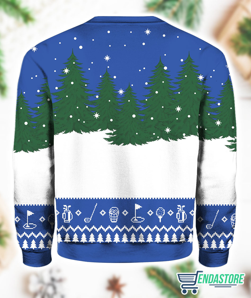 Blue- Christmas Hole In One Gnome 3D Ugly Christmas Sweater - Holiday Gift product image 3