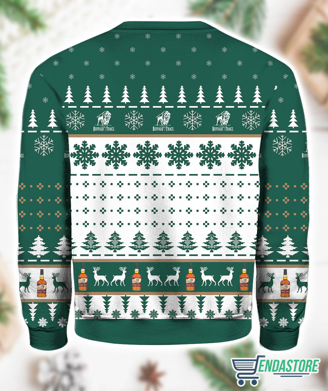 Buffalo Trace Titties 3D Ugly Christmas Sweater - Holiday Gift product image 2