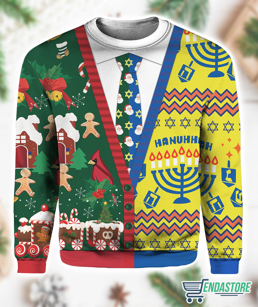Hanuhhah Hanuhhah 3D Christmas Sweater - Holiday Gift product image