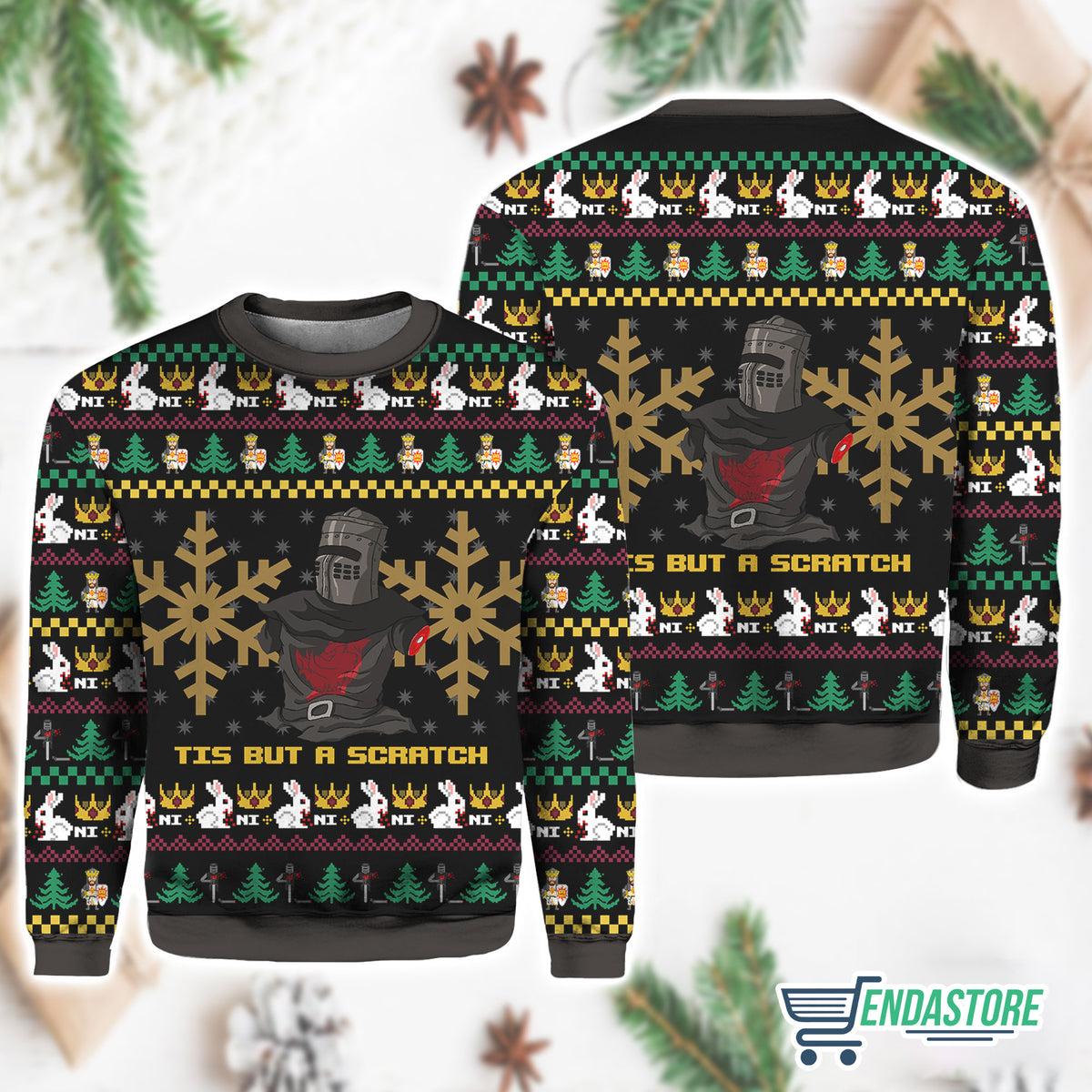 I’ll Bite Ya Legs Off Monty Python 3D Ugly Christmas Sweater - Holiday Gift product image 3