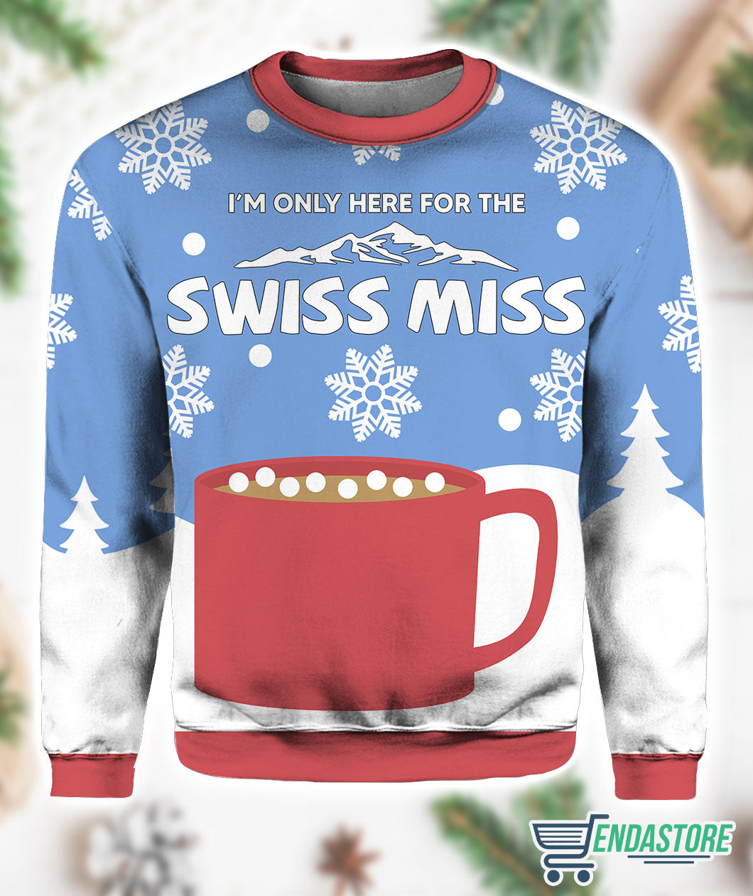 I’m Only Here For The Swiss Miss 3D Christmas Sweater - Holiday Gift product image 2