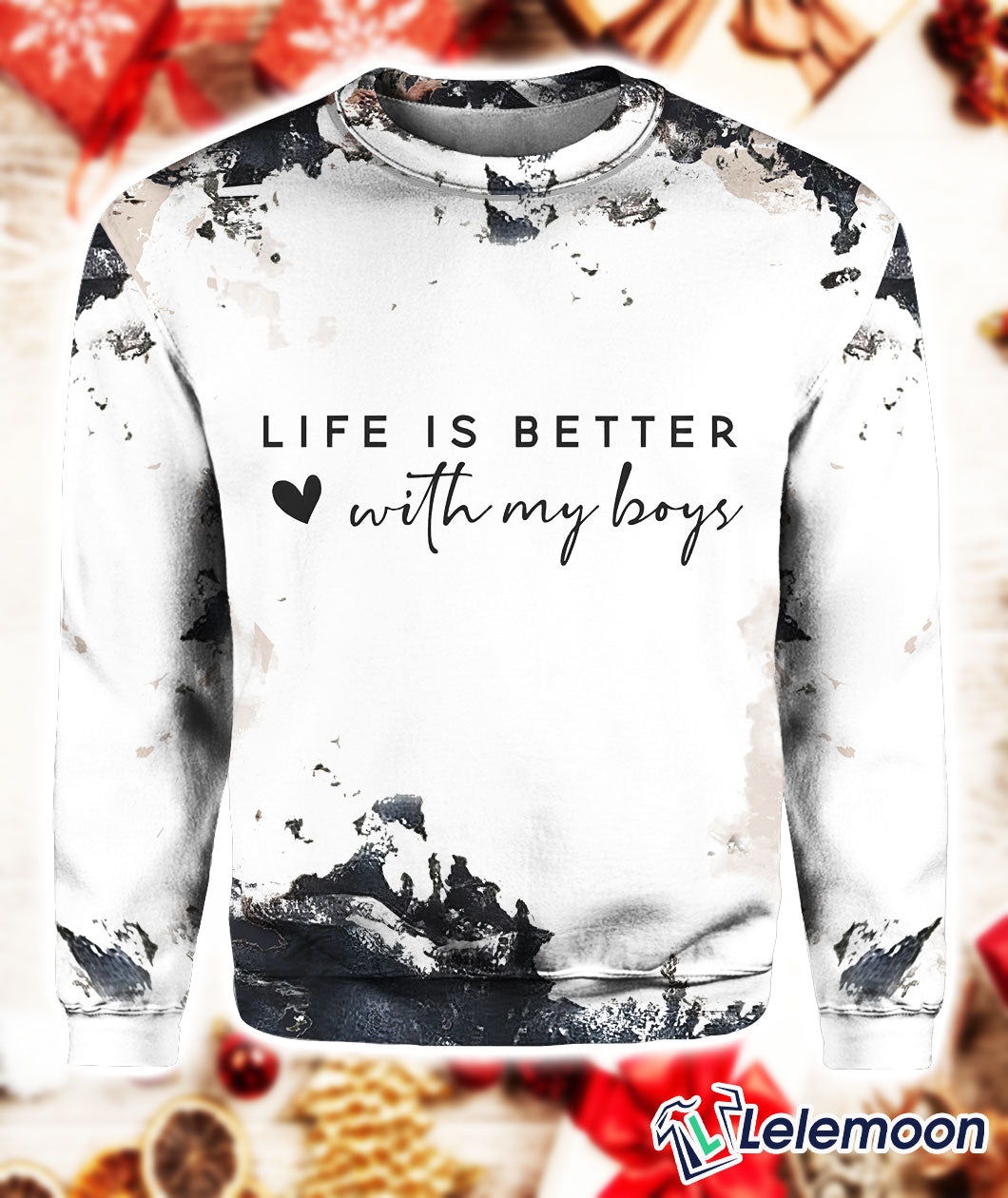 Life Is Better With My Boys Sweatshirt 3D Sweater - Gift Idea product image 2