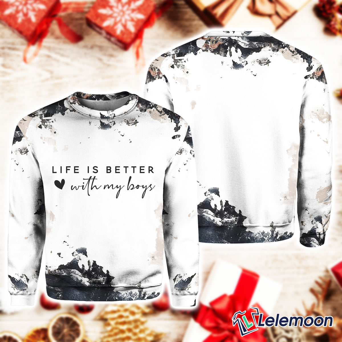 Life Is Better With My Boys Sweatshirt 3D Sweater - Gift Idea product image 4