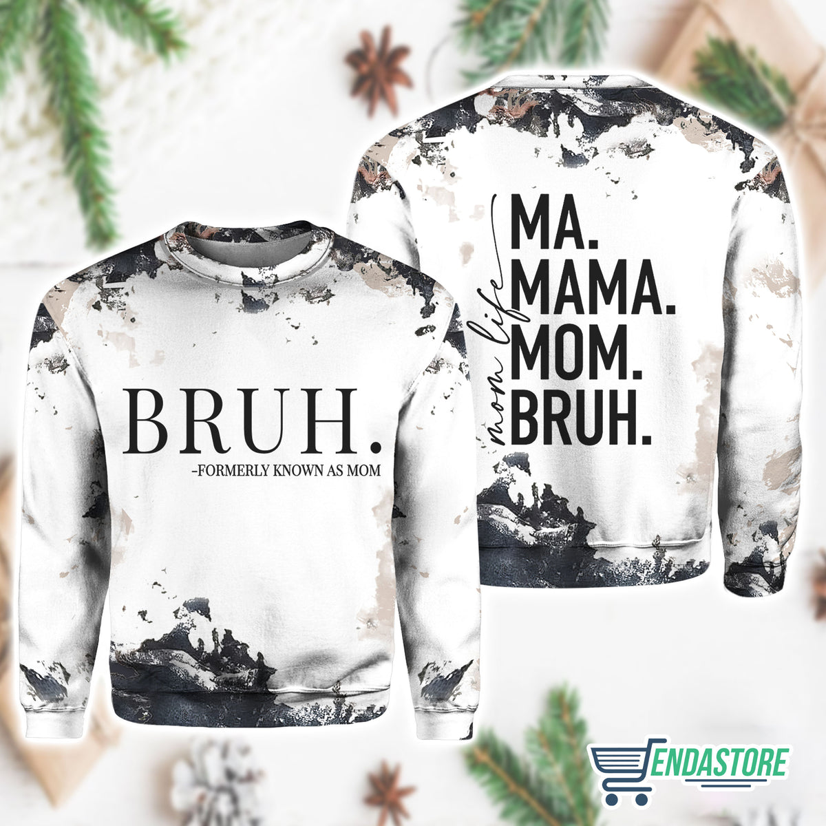 Ma Mama Mom Bruh Christmas Sweatshirt 3D Christmas Sweater - Holiday Gift product image 4