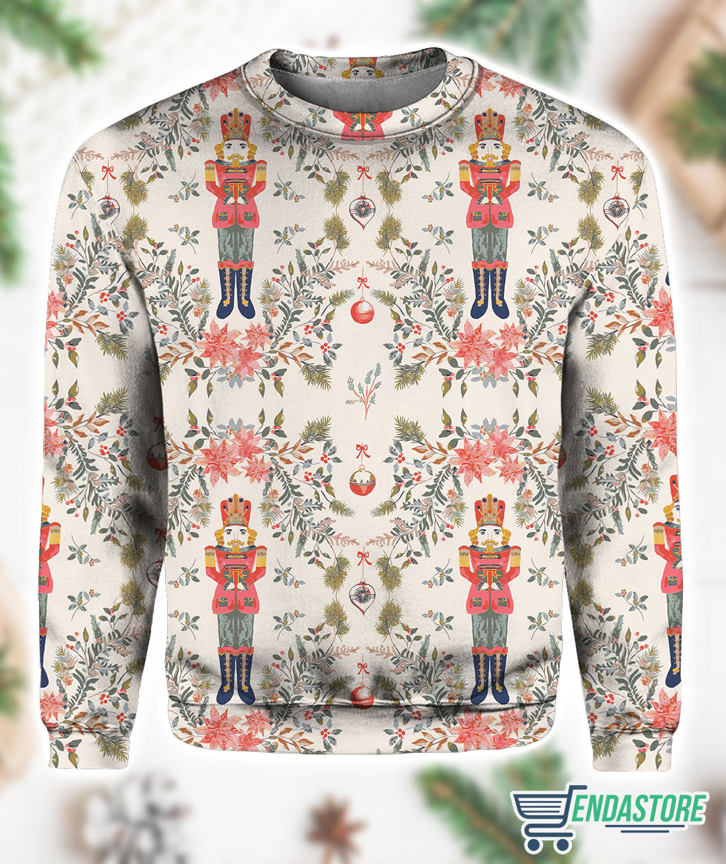 Nutcracker Print Contrast Paneled Sweatshirt 3D Sweater - Gift Idea product image