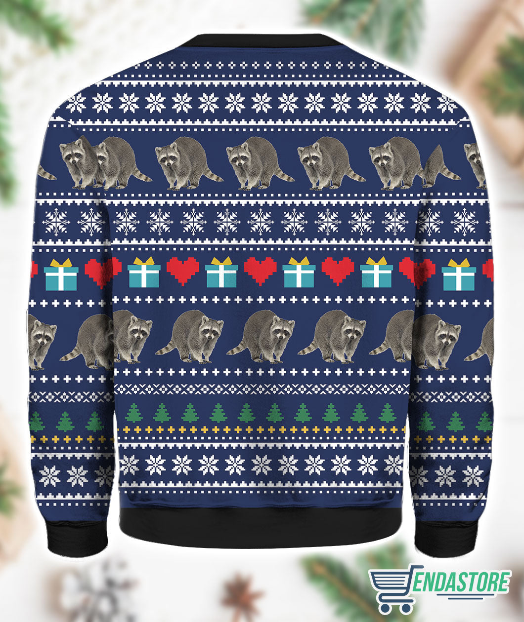 Raccoon Merry Trashmas 3D Ugly Christmas Sweater - Holiday Gift product image 2