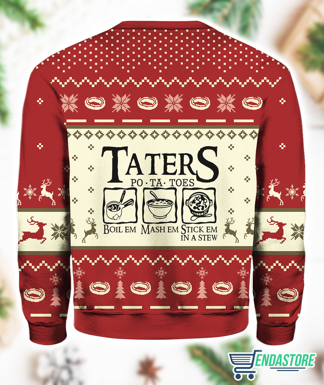 Taters PoTaToes 3D Ugly Christmas Sweater - Holiday Gift product image 3