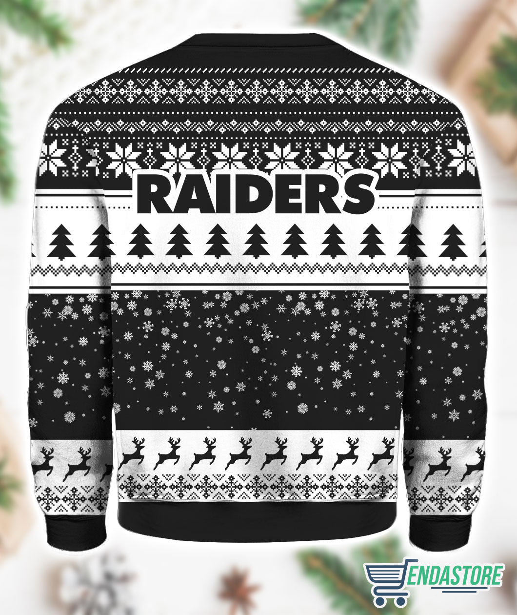 Vegas Raiders Grnch 3D Ugly Christmas Sweater - Holiday Gift product image 2