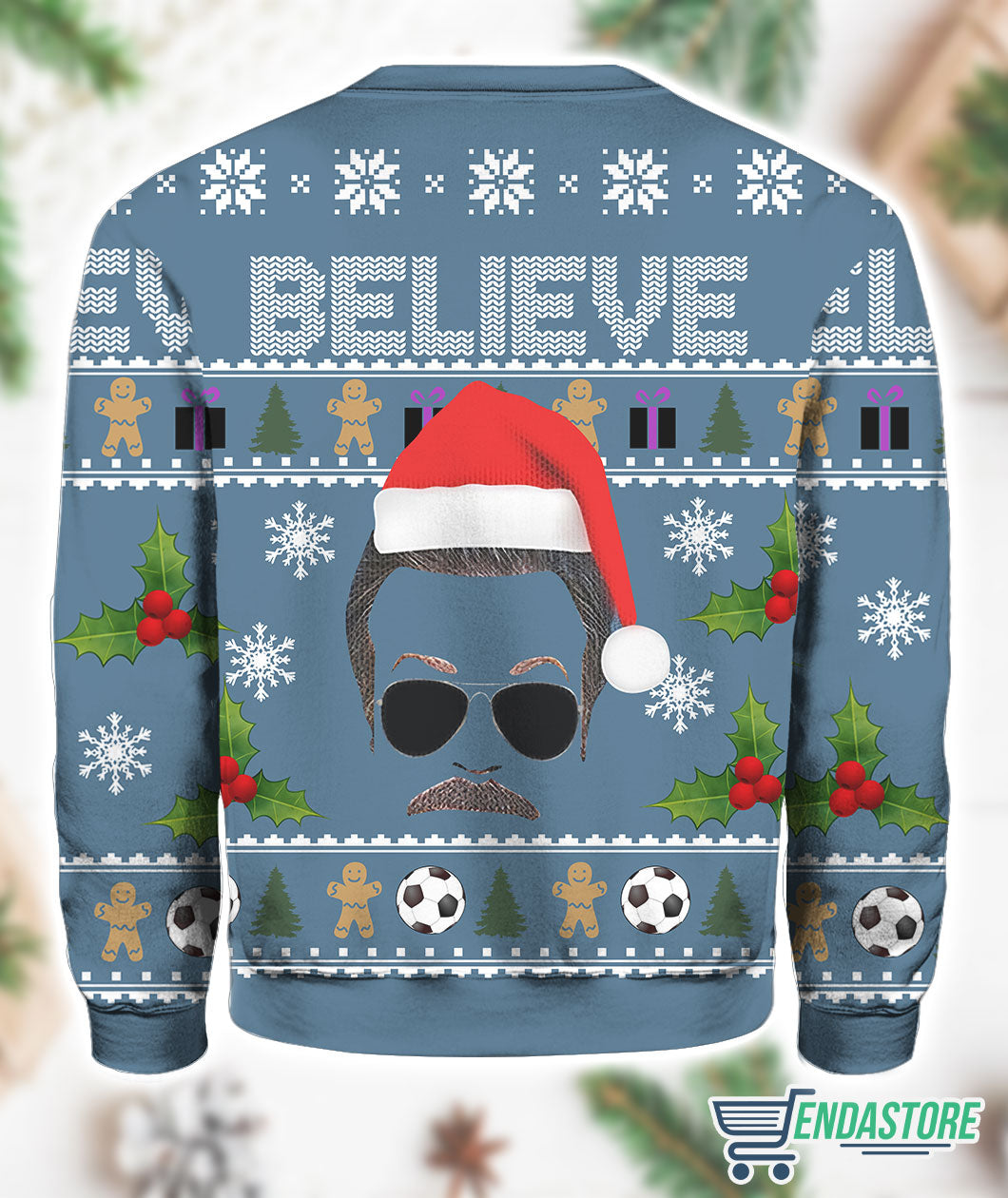 Believe Ted Lasso 3D Ugly Christmas Sweater - Holiday Gift product image 2