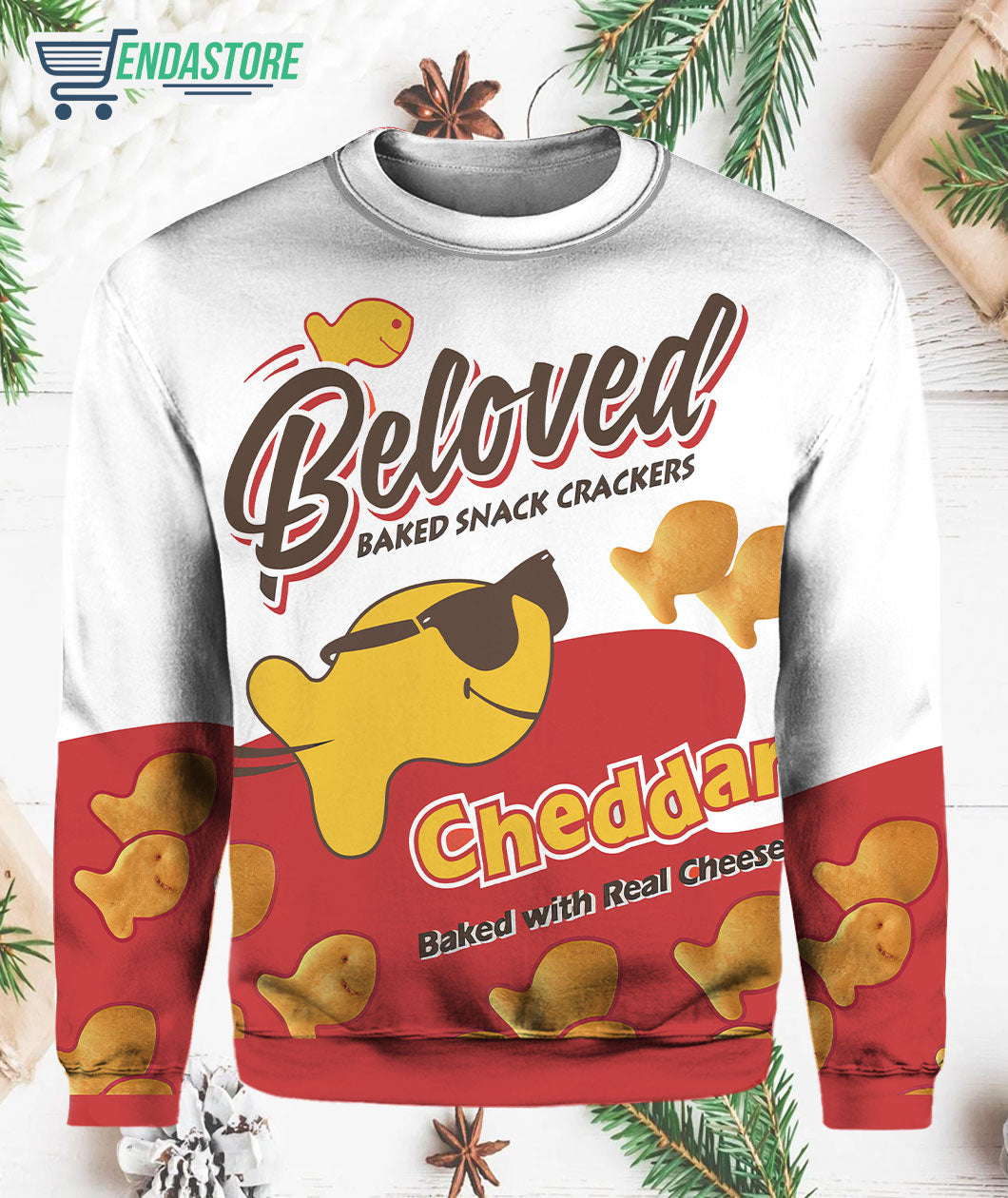 Beloved Baked Snack Crackers 3D Christmas Sweater - Holiday Gift product image