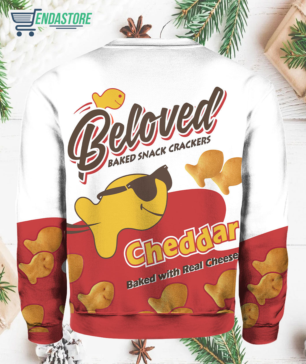 Beloved Baked Snack Crackers 3D Christmas Sweater - Holiday Gift product image 2
