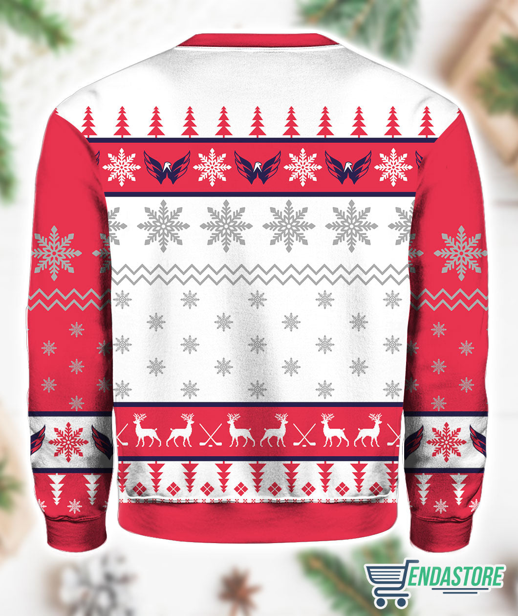 Capitals Hockey 3D Ugly Christmas Sweater - Holiday Gift product image 3