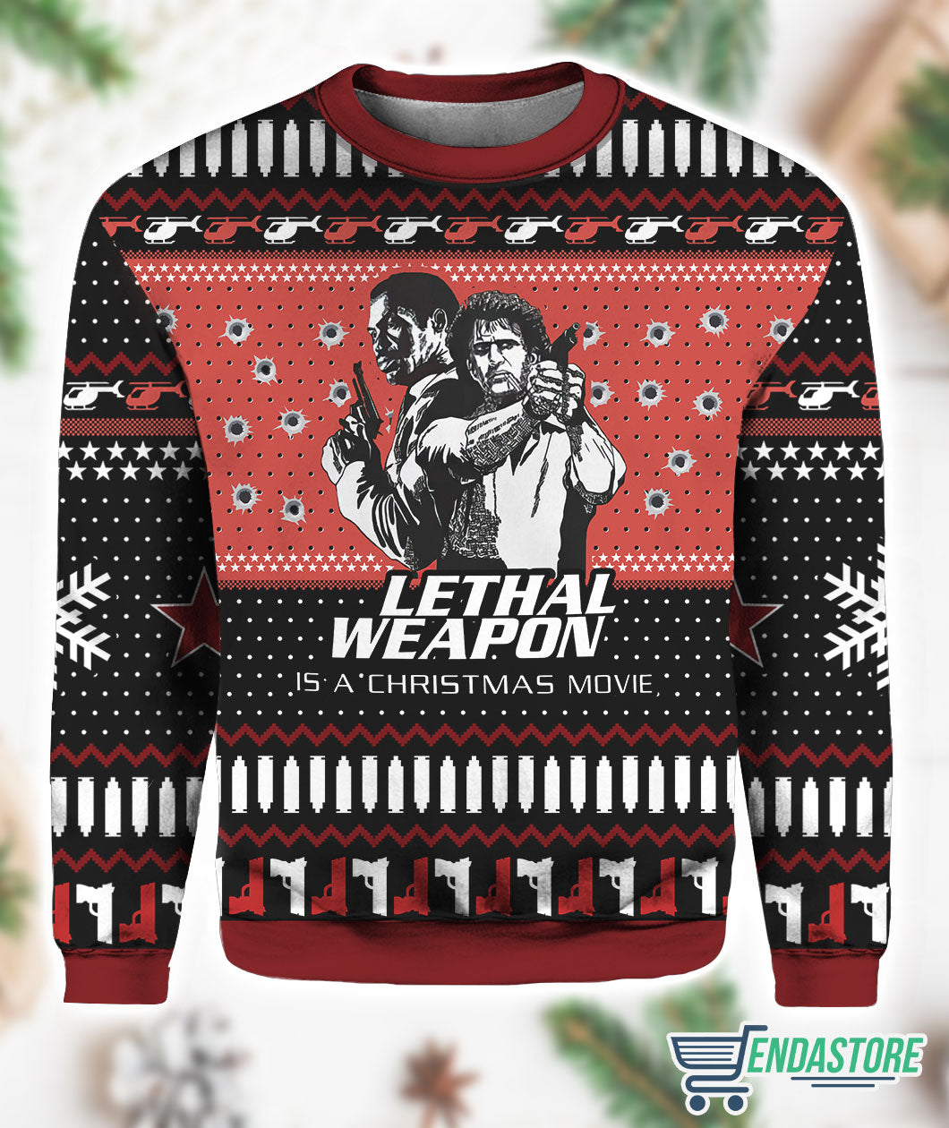 Lethal Weapon Is a Christmas Movie 3D Ugly Christmas Sweater - Holiday Gift product image