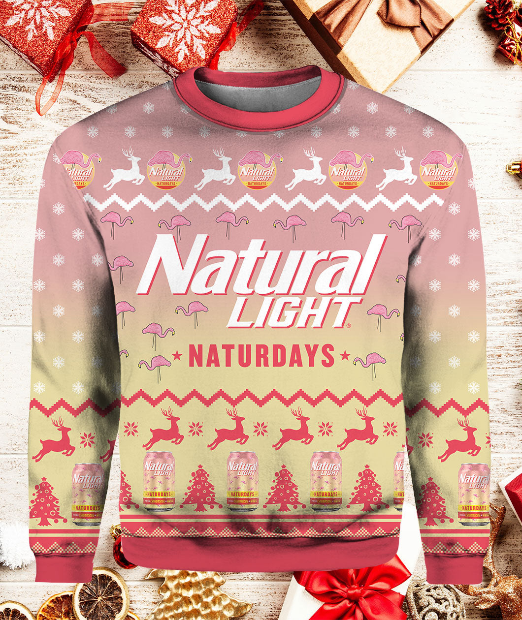Natural Light Naturdays 3D Ugly Christmas Sweater - Holiday Gift product image 2