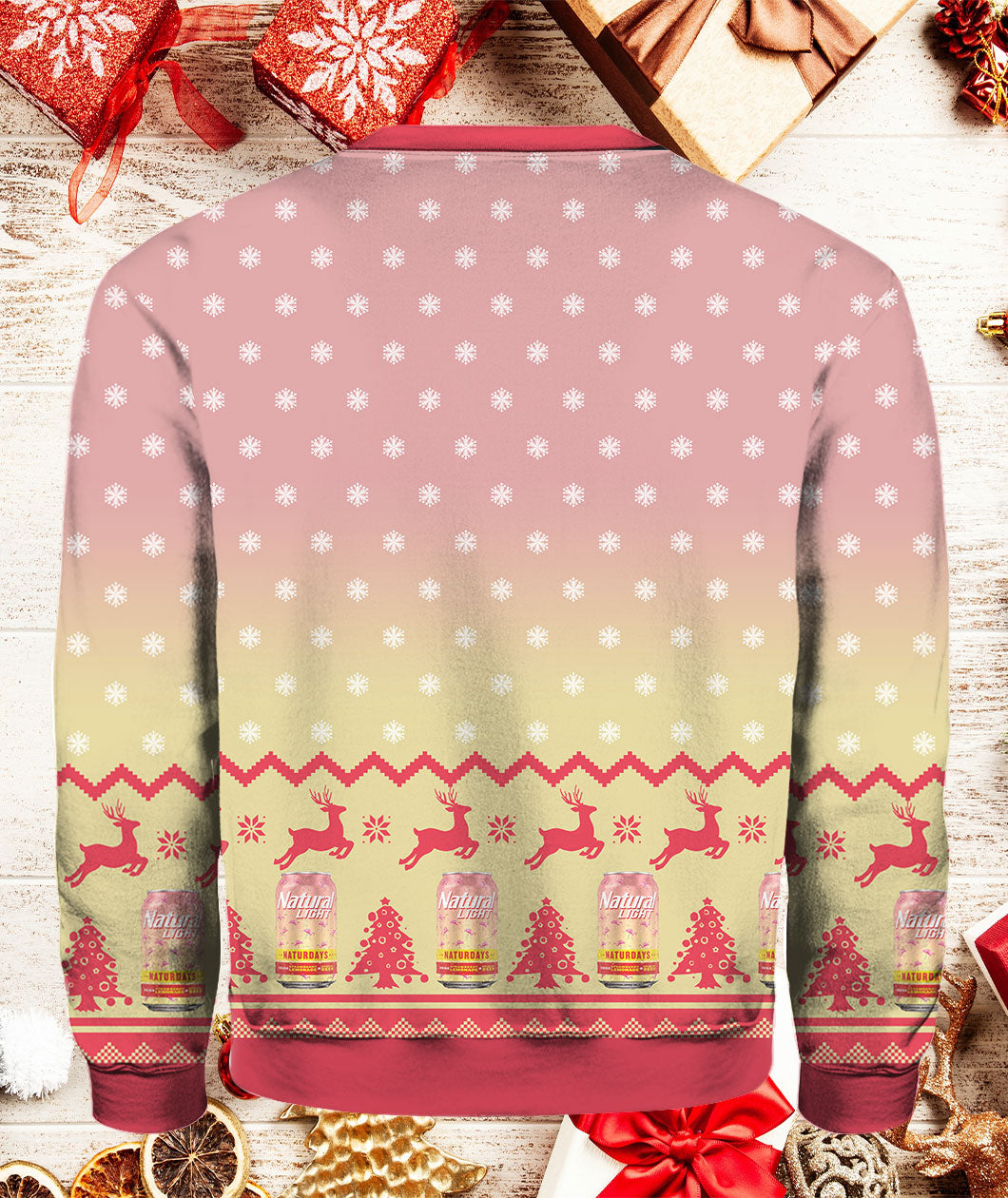 Natural Light Naturdays 3D Ugly Christmas Sweater - Holiday Gift product image 3