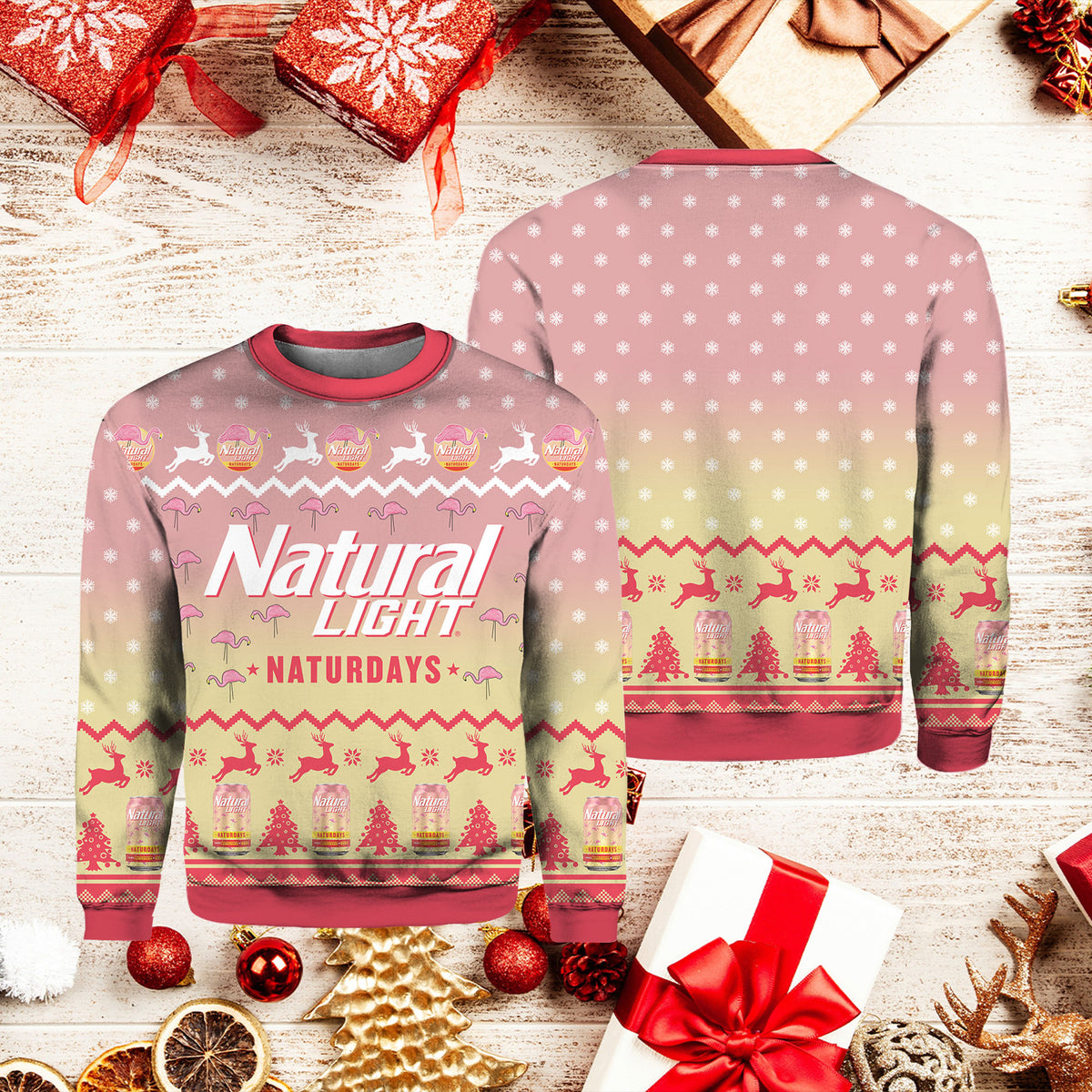 Natural Light Naturdays 3D Ugly Christmas Sweater - Holiday Gift product image 4