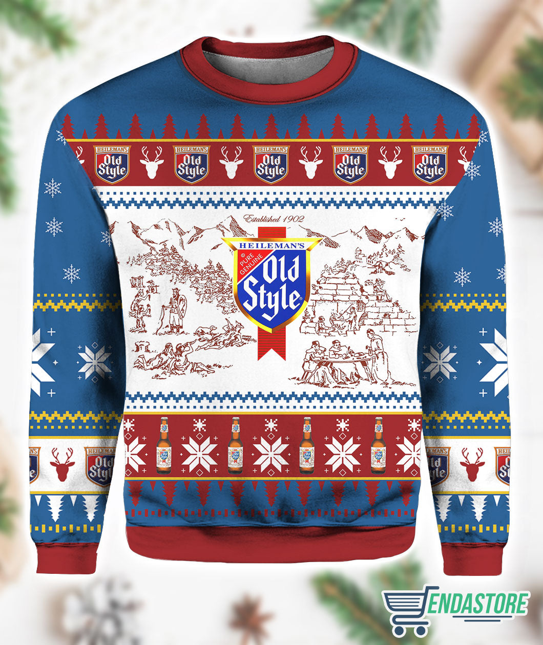Old Style 3D Ugly Christmas Sweater - Holiday Gift product image