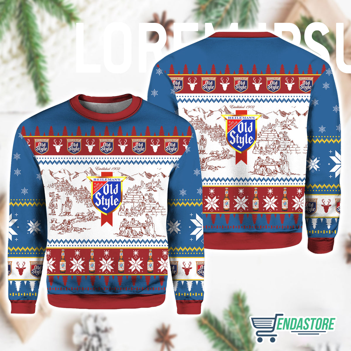 Old Style 3D Ugly Christmas Sweater - Holiday Gift product image 3
