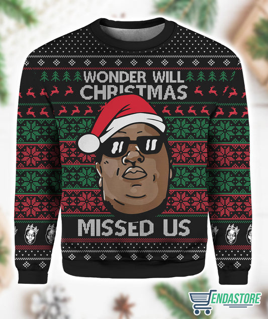 Wonder Why Christmas Missed Us 3D Christmas Sweater - Holiday Gift product image